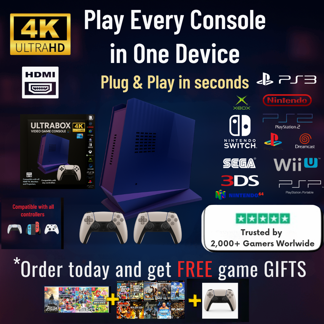 Play Every Console – Switch, Xbox, PS3 & 100,000 Games in One with UltraBox™ Super Console